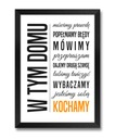 Obraz na ścianę W TYM DOMU MÓWIMY PRAWDĘ