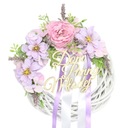 Wianek dekoracja na drzwi Dom Panny Młodej FIOLET