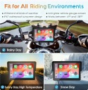 SCREEN MOTORCYCLE CARPLAY ANDROID CAR 5″ NAVIGATION WIRELESS  photo 7