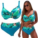 КУПАЛЬНЫЙ КОСТЮМ ИЗ ДВУХ ЧАСТЕЙ, С ВЫСОКОЙ ПОСАДКОЙ, С УТЕПЛКОЙ, ЖЕНСКИЙ КОСТЮМ, РАЗМЕР 70H