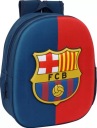 Великий каштановий футбольний дитячий рюкзак для хлопчика FC Barcelona 3D