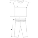 NETi Легкая и воздушная женская пижама из хлопка — длина 3/4, серая, XL