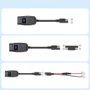 ЗАРЯДНИЙ ПРИСТРІЙ МОТОЦИКЛЕТНА ВОЛЬТМЕТР USB + USB-C ТИП C QC 3.0 AIKOOL  фото 5