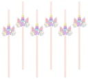 UNICORN Соломинки для дня рождения UNICORN, 6 шт., ПП