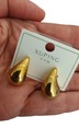 Золотые серьги-капли TEARS 31 мм из хирургической стали DROP 65065