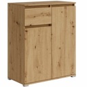 Комод 80 см с ящиком 2Д1СЗ ДУБ АРТИЗАН