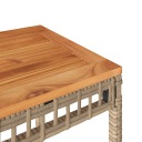 VIDAXL TABLE OGRODOWY, MIESZANY SANS 38X38X42 CM, POLIRATTAN I AKACJAphoto 7