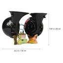 ЧЕРНЫЙ DWUTONOWY КЛАКСОН SLIMAKOWY СУПЕР ГРОМКИЙ 12V ZAMIENNY КЛАКСОН АВТО  фото 12