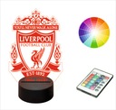 Lampka nocna na biurko LIVERPOOL imię GRAWER LED 3D PREZENT KIBICA