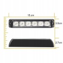 4 PIECES HEADLIGHTS WARNINGS LED LAFETTE HELP STROBOSKOPY LED BEAM WATERPROOF  photo 11