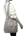 TORBA WOREK TOREBKA SZHOPERKA FLAUSZ KWIATY