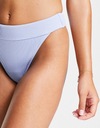 HOLLISTER MODRÉ REBROVANÉ NOHAVIČKY BIKINY (L) Značka Hollister