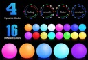 DEKORAČNÉ LED GULE RGB 8CM VODOTESNÉ 4 KS EAN (GTIN) 76544321401205