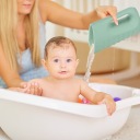 ЧАШКА ДЛЯ МИТТЯ ГОЛОВИ ДЛЯ ЗМИВАННЯ ВОЛОССЯ NICEkids М'ЯКА ВЕЛИКА ЗЕЛЕНА