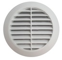 КРУГЛАЯ ВЕНТИЛЯЦИОННАЯ РЕШЕТКА 120 БЕЛАЯ ФИКСИРОВАННАЯ СЕТКА