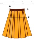 Dlhá asymetrická sukňa s tylovými volánikmi LENA uniw Pohlavie Výrobok pre ženy
