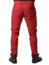 Pánske nohavice Cipo Baxx Casual Každodenné Chino Dominujúca farba červená
