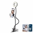 LAMPA PIERŚCIENIOWA UCHWYT NA TELEFON LED RING SELFIE DO ZDJĘĆ MAKIJAŻ EAN (GTIN) 8716309121736