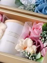 Flower Box mydlové kvety SVIEČKA v krabici DARČEK Deň matiek Kód výrobcu KM1