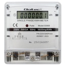 Однофазный электронный счетчик энергопотребления 230В с ЖК-дисплеем