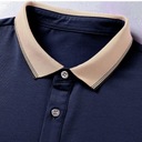 Pánska košeľa pánska business short Blue 3XL Dominujúca farba prehľadná