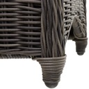 2 záhradné stoličky ratanové hliníková konštrukcia vr. sedákov Farba sivá