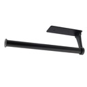 ДЕРЖАТЕЛЬ БУМАЖНЫХ ПОЛУЧЕНИЙ ПОЛКА ДЛЯ ТУАЛЕТНОЙ БУМАГИ ДЛЯ ВАННОЙ КУХНИ ЧЕРНАЯ 12,4 ДЮЙМА