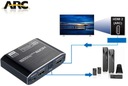 HDMI extraktor 2.0 TOSLINK AUDIO KONVERTOR 5.1 ARC TOSLINK SPDIF HDCP 4K60 Šířka výrobku 8 cm