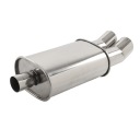 MUFFLER GRADUATION Z DOUBLE WYLOTEM 57 MM DO STYLU DTM, STEEL NIERDZEWNA,  photo 5