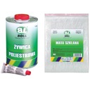 КОМПЛЕКТ ДЛЯ РЕМОНТА КОРОБКИ ОТВЕРДИТЕЛЬНАЯ СМОЛА 1 КГ + МАТ