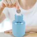 Практична синя скарбничка для готівки та монет