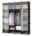 БОЛЬШОЙ МОДУЛЬНЫЙ ШКАФ ВЕШАЛКА ДЛЯ ШКАФА XXL, ЧЕРНАЯ
