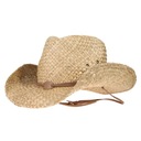 СОЛОМЕННАЯ КОВБОЙСКАЯ ШЛЯПА на шнурке, большая ЛИСА