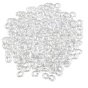 ЗАЖИМЫ ДЛЯ РЕЗИНОВЫХ БРАСЛЕТОВ, БЕЛЫЕ ЗАЖИМЫ DIY, 500 ШТ.