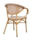 Jedálenská stolička BISTRO PARIS ARM svetlohnedý ratan Producent King Home