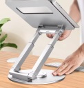 Алюминиевая подставка для ноутбука TOUNEE с поворотом на 360 и регулировкой высоты для MacBook и iPad LS07