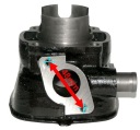 ЦИЛІНДР 70 ГОЛОВКА УЩІЛЬНЮВАЧІ APRILIA SR50 94-99R  (17480139743) фото min 10