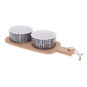 Набор мисок для макания соусов DIPÓWKI на доске