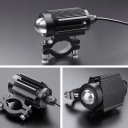 ГАЛОГЕНИ МОТОЦИКЛЕТНІ LED (СВІТЛОДІОД) ФАРИ РЕШІТКИ 60W 6000LM АЛЮМІНІЙ ZOLTY+BIALY  фото 15