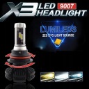 ЛАМПОЧКИ МОТОЦИКЛ QUAD LED (СВІТЛОДІОД) HB5 9007 12000LM X3 ZES 50W 12V 24V CANBUS 2ШТ  фото 11