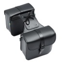 СУМКИ БОКОВЫЕ МОТОЦИКЛЕТНЫЕ КОЖАНЫЕ КОЖА PU 25X12X 24 CM ЧЕРНЫЙ  фото 8