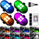 БЕЗПРОВІДНА ЛАМПОЧКА МИГАЛКА LED (СВІТЛОДІОД) Z ПУЛЬТОМ 4 ШТУКИ DO ВЕЛОСИПЕД DRON 8KOLOR  фото 11