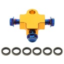 GOLDEN ALUMINUM ADAPTER TROJNIKA LINII BRAKING MOTORCYCLE PRECYZYJNE APPROPRIATE  photo 8