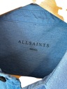 Polokošeľa AllSaints modrá s logom S Rukáv krátky rukáv