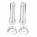 SILVER 2PCS VERSATILE SHOCK ABSORBER MOTORCYCLE RISER ROZSZERZENIE ZE BOLT  photo 5