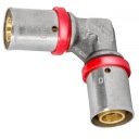 Нажатые equinfire колено pex alupex 32x32