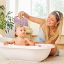 ЧАШКА ДЛЯ МИТТЯ ГОЛОВИ ДЛЯ ЗМИВАННЯ ВОЛОССЯ NICEkids М'ЯКА ВЕЛИКА РОЖЕВОГО КОЛЬОРУ