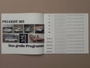 Prospekt - PEUGEOT 305 - 1981 r Wydawnictwo PEUGEOT