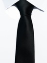 Классический галстук, полуматовый черный атлас.