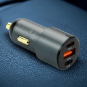 ХВІРТКА ЗАРЯДНИЙ ПРИСТРІЙ АВТОМОБІЛЬНА CC-40Q 12V - 24V USB QC3.0 / 2X USB-C PD 60W  (18508715233) фото min 11